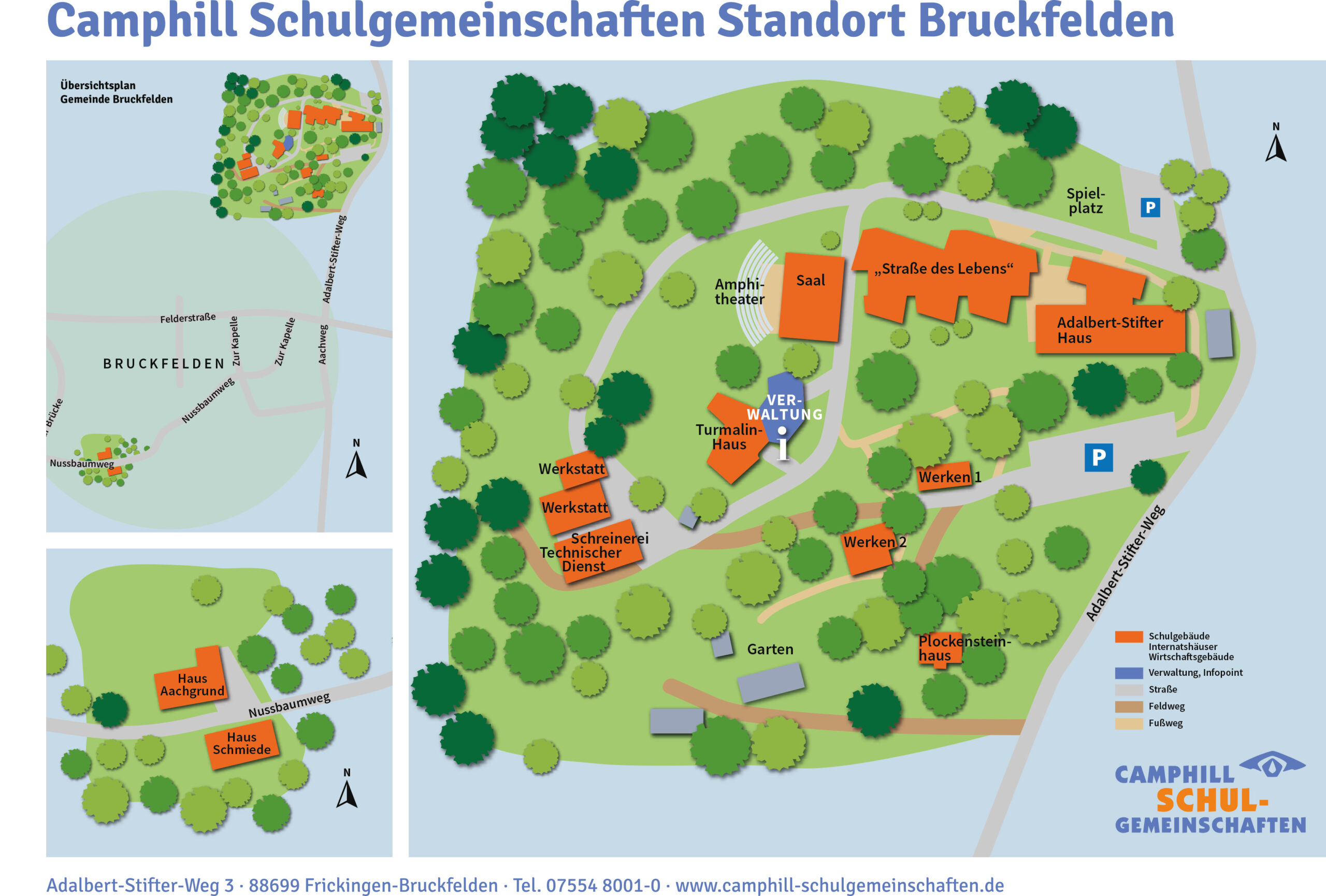 Lageplan Standort Bruckfelden